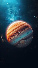 Wall Mural - jupiter in space ai generated