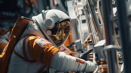 Wall Mural - astronaut exploring the universe