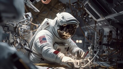 Wall Mural - astronaut exploring the universe