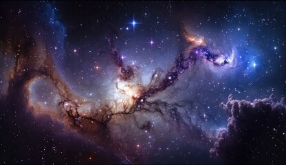 Wall Mural - galaxy in deep space