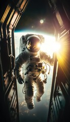 Wall Mural - astronaut exploring the universe