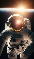 Wall Mural - Astronaut exploring the universe