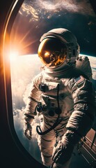 Wall Mural - Astronaut exploring the universe
