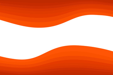 Wall Mural - orange wave abstract background summer element border frame curve wallpaper presentation education b