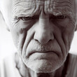 Close-Up Portrait Of An Angry Elderly Gentleman - AI Image