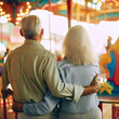 Portrait Of A Loving Elderly Couple - AI image