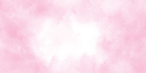 Wall Mural - abstract brush painted sky fantasy pastel pink watercolor background, decorative soft pink paper tex