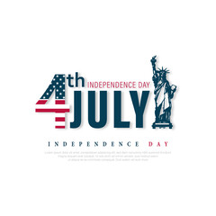 USA 4th of July, Independence Day USA, Vector illustration