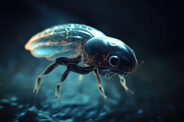 Wall Mural - alien life form demonstrating its unique abilities, such as flying or swimming, created with generat
