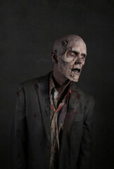 Wall Mural - Male Zombie In Business Suit 