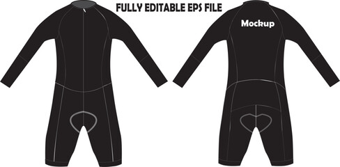 Sticker -  Cycling Suit Mock ups Vectors 