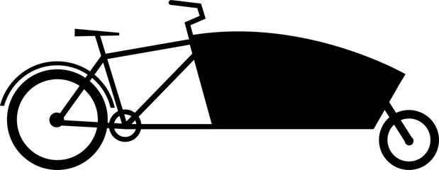 Wall Mural - Cargo Bike icon illustration