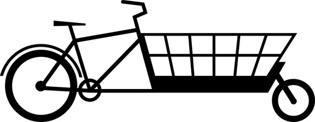 Wall Mural - Cargo Bike icon illustration