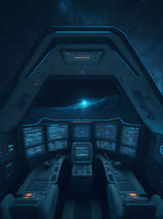 cockpit of a spaceship