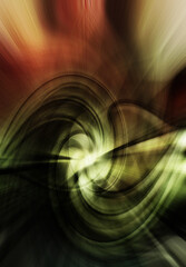 Wall Mural - abstract illustration background with fractal lines
