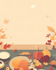 Vector illustration of thanksgiving invitation and greeting card, prints and posters.illustration