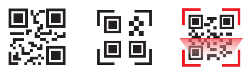 qr code icon square for paymen scan me