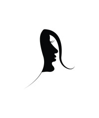 Canvas Print - woman face icon, vector best flat icon.