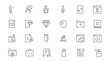 © MDSalim - Set of thin line web icon set, simple outline icons collection, Pixel Perfect icons, Simple vector illustration