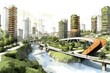 Sustainable City Sketch A Vision for Eco-Friendly Urban Living. Generative Ai