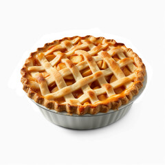 Wall Mural - Apple pie isolated on transparent or white background, png