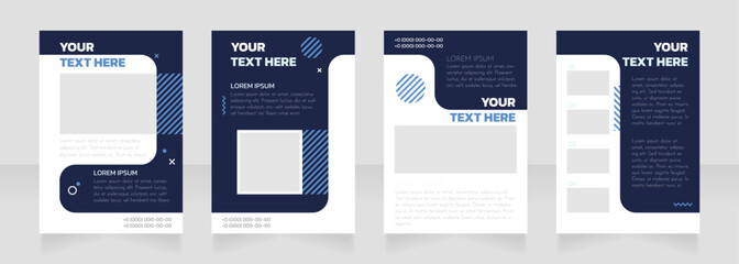 Wall Mural - human resources agency blank brochure layout design. service info. vertical poster template set with