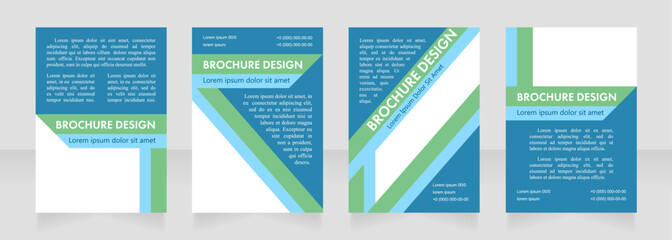 Brand advertising blank brochure layout design. Marketing campaign. Vertical poster template set with empty copy space for text. Premade corporate reports collection. Editable flyer paper pages