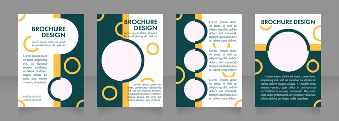 Nutritional information about products blank brochure layout design. Vertical poster template set with empty copy space for text. Premade corporate reports collection. Editable flyer paper pages