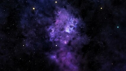 Wall Mural - neon nebula looped scrolling