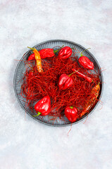Canvas Print - Hot red pepper spice.