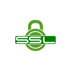 Poster - SSL icon isolated on transparent background