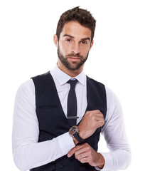 Poster - Lawyer, portrait and serious business man isolated on a transparent png background. Face, professional and male entrepreneur, person or attorney from Australia with pride for career, job and success.