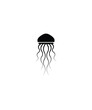 jellyfish icon, vector best flat icon.