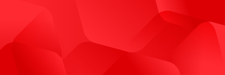 Wall Mural - Abstract Red Geometric banner design background.