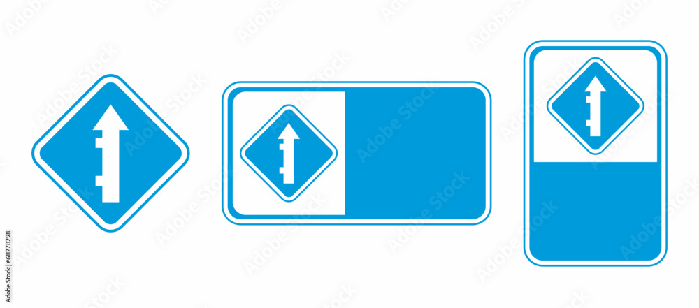 Intersection Guide Sign vector intersection traffic signs and templates Stock Vector | Adobe Stock
