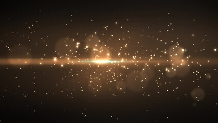 Wall Mural - Beautiful Abstract gold motion background - shining gold particles - golden dust particle