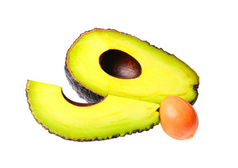 Canvas Print - Avocado isolated on transparent png