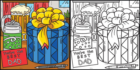 Fathers Day Youre the Best Dad Illustration