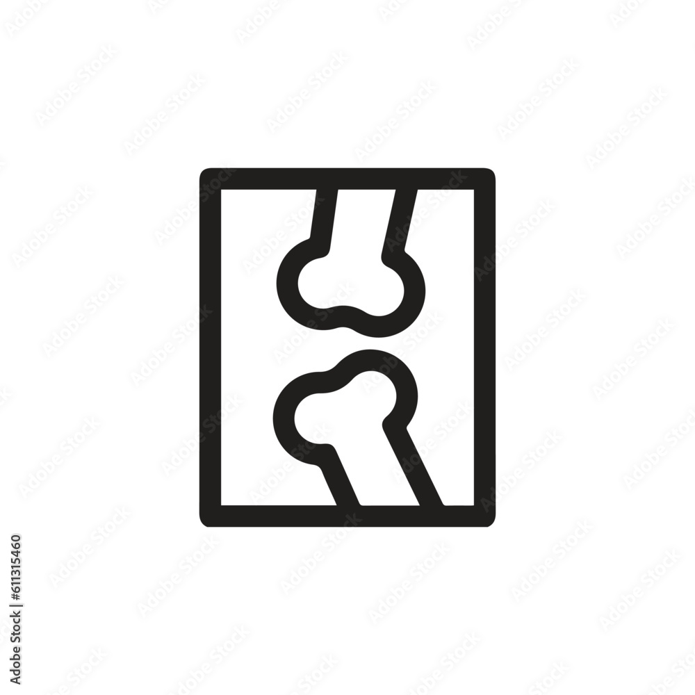 X Ray icon vector. Linear style sign for mobile concept and web design ...