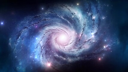 beautiful galaxy in space - stars - nebula - cosmos - universe - concept art