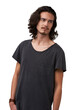 © Adv RT Team Mar/peopleimages.com - Handsome, thinking and man with casual fashion on isolated, transparent and png background. Punk, rocker and male model in cool outfit with confidence, edgy or hippie, long hair or grunge aesthetic