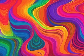Wall Mural - abstract colorful background with circles, background with vibrant colors, Generative AI
