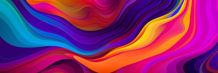 Wall Mural - abstract colorful background with lines, background with vibrant colors, Generative AI