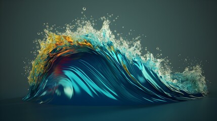 Canvas Print - Splashes of vibrance, vibrant desktop background