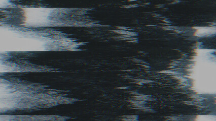 Wall Mural - glitch noise static television vfx. visual video effects stripes background, crt tv screen no signal