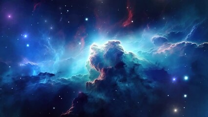 Wall Mural - Beautiful nebula in space - stars - galaxy - cosmos - Concept Art
