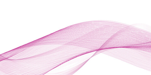 White abstract background and purple line wave 