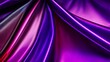 Black blue violet purple maroon red magenta silk satin. Color gradient. Colorful abstract background. Drapery, curtain. Soft folds. Shiny fabric. Generative  ai