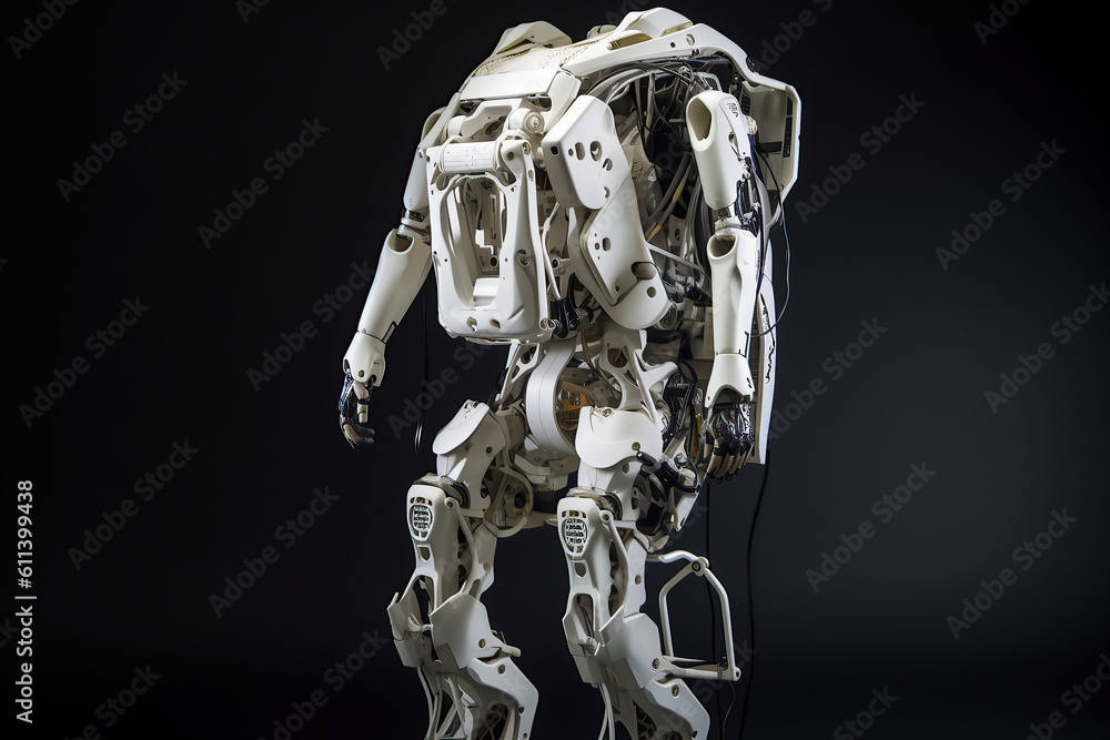 Futuristic bionic exoskeleton, Future technology, applications in ...