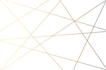 Abstract luxury premium shiny golden random chaotic square and triangle wave lines background. Vector, illustration